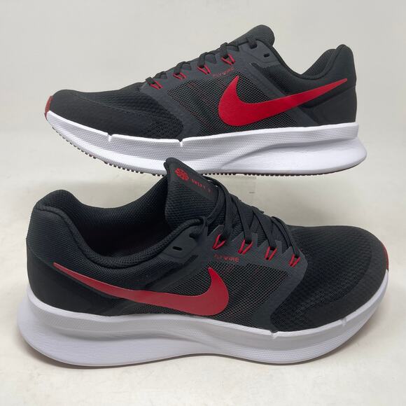 Nike Run Swift 3 Running Shoes Mens Black Red Sz 12 2,2,9,3:S-1466 - Picture 4 of 16